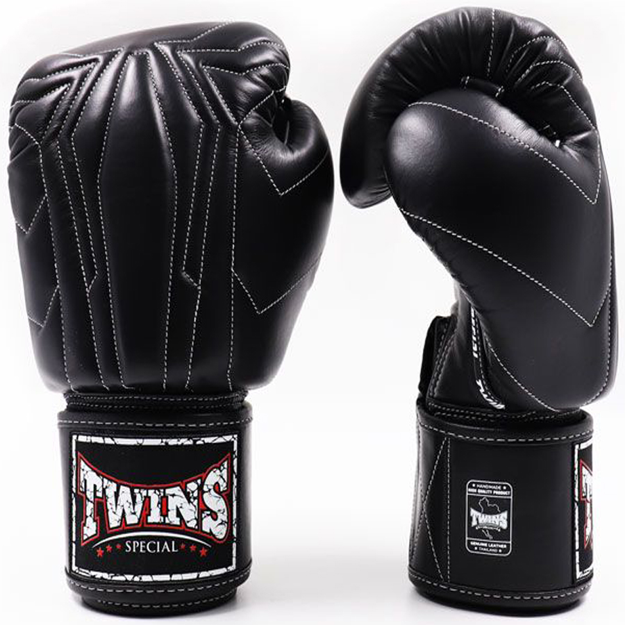 Gants Muay Thai cuir et Shorts Boxe Anglaise Personnalisé : KNCUSET-201-Or noir