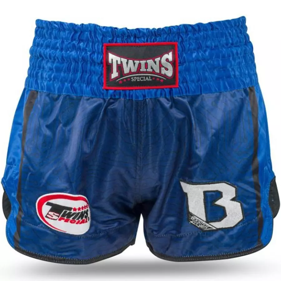 Short de boxe Thaï Twins X Booster 4 - Bleu