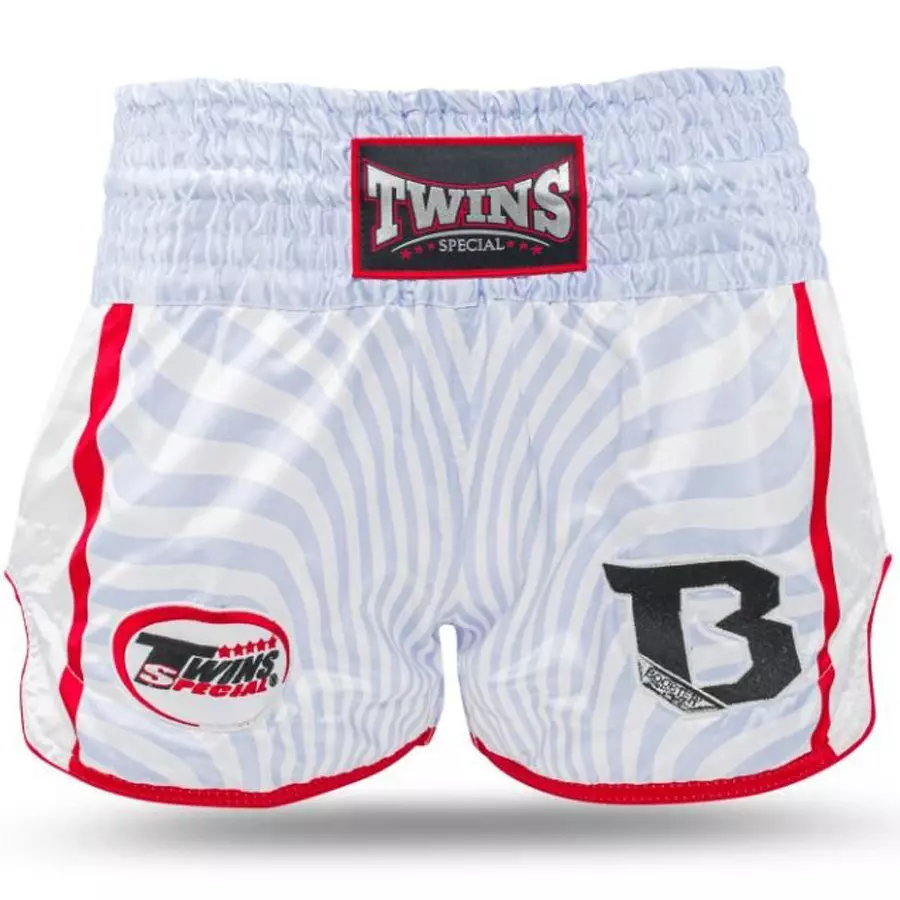 Short Twins X Booster 8 - Blanc et Rouge