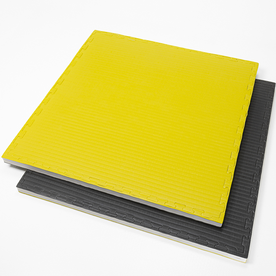 tatamis-puzzle-noir-jaune-4-cm
