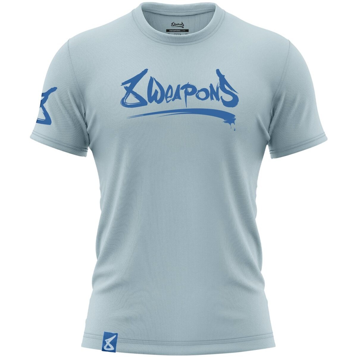 8-weapons-tshirt-unlimited-bleu