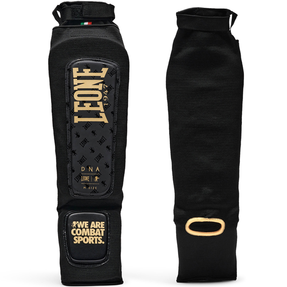 protege-tibia-boxe-dna-noir-leone