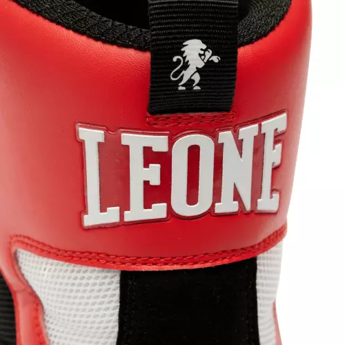 chaussures-boxe-leone-noir-blanc-rouge