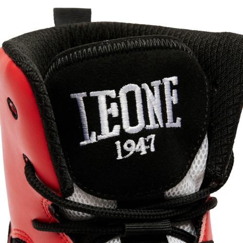 chaussure-boxe-leone-noir-blanc-rouge