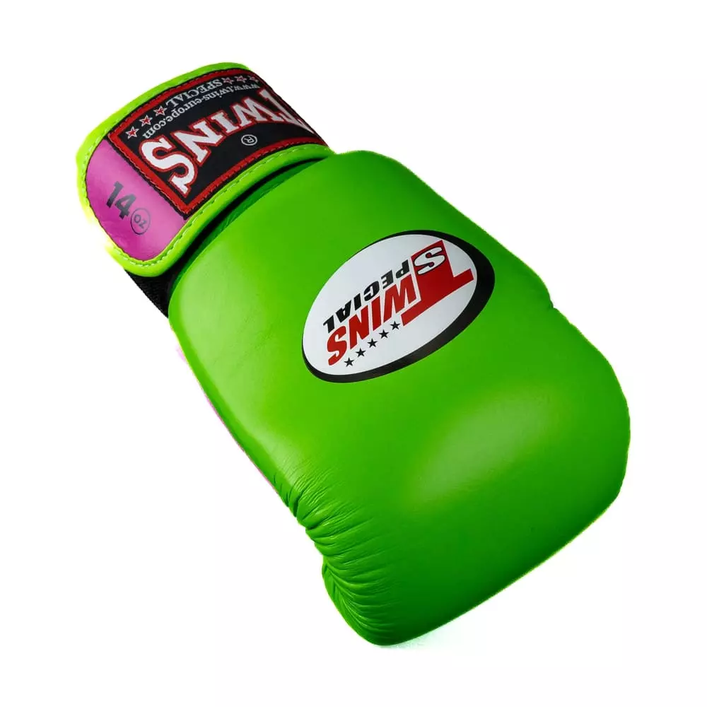 gants-de-boxe-twins-bgvl4-vert-rose-blanc
