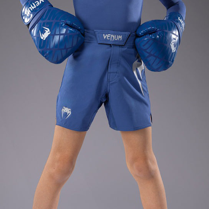 short-de-combat-mma-venum-enfant-bleu