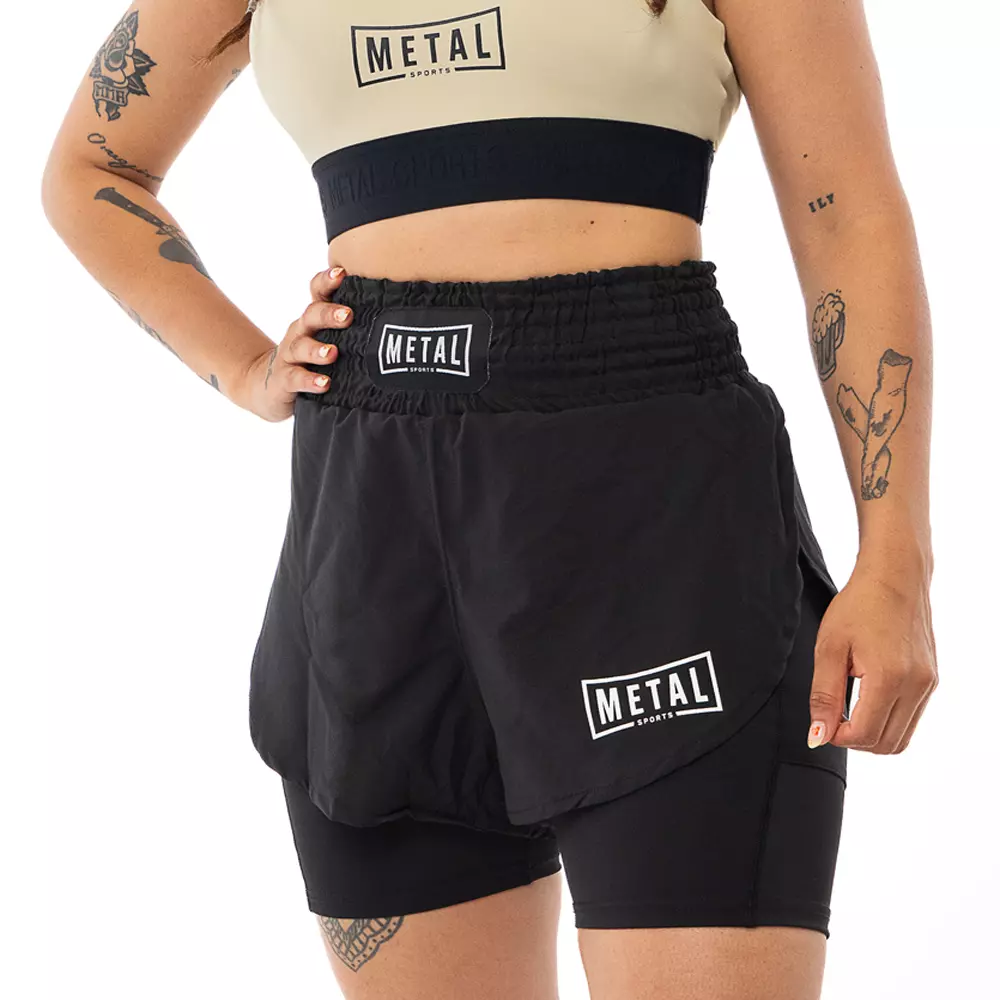short-2-en-1-femme-metal-boxe-noir-mssw302noir