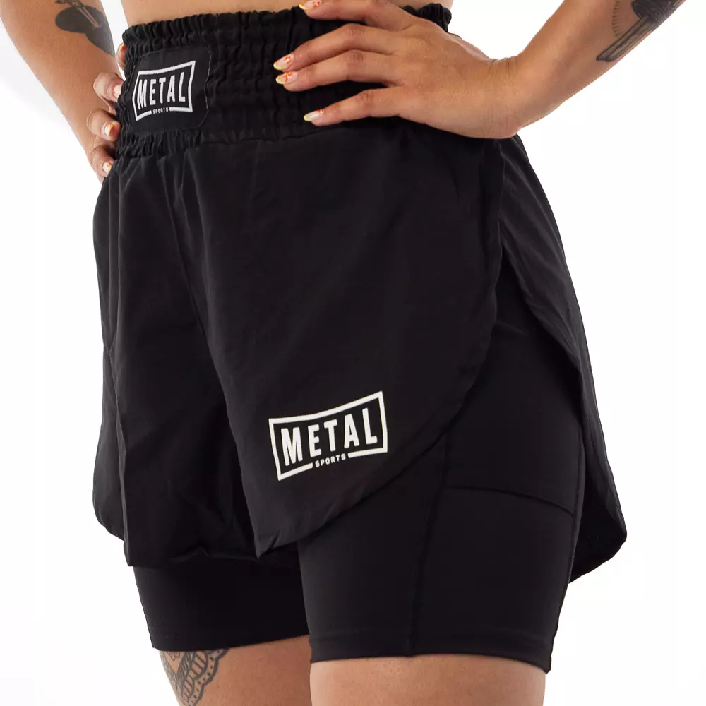 short-deux-en-1-femme-metal-boxe-noir-mssw302v