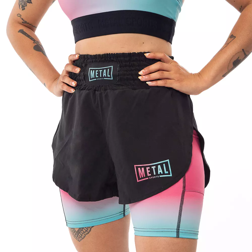 short-deux-en-1-femme-metal-boxe-miami-vice-mssw302v