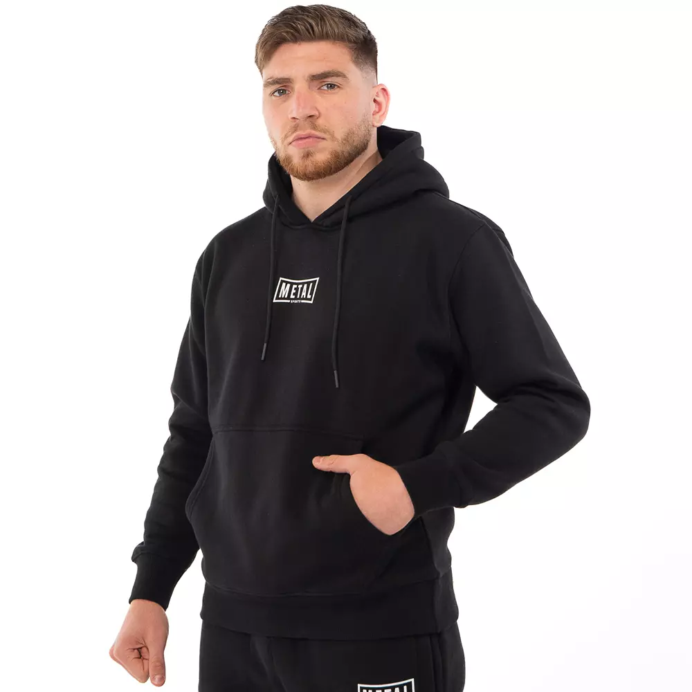 hoodie-a-capuche-metal-boxe-msh301noir
