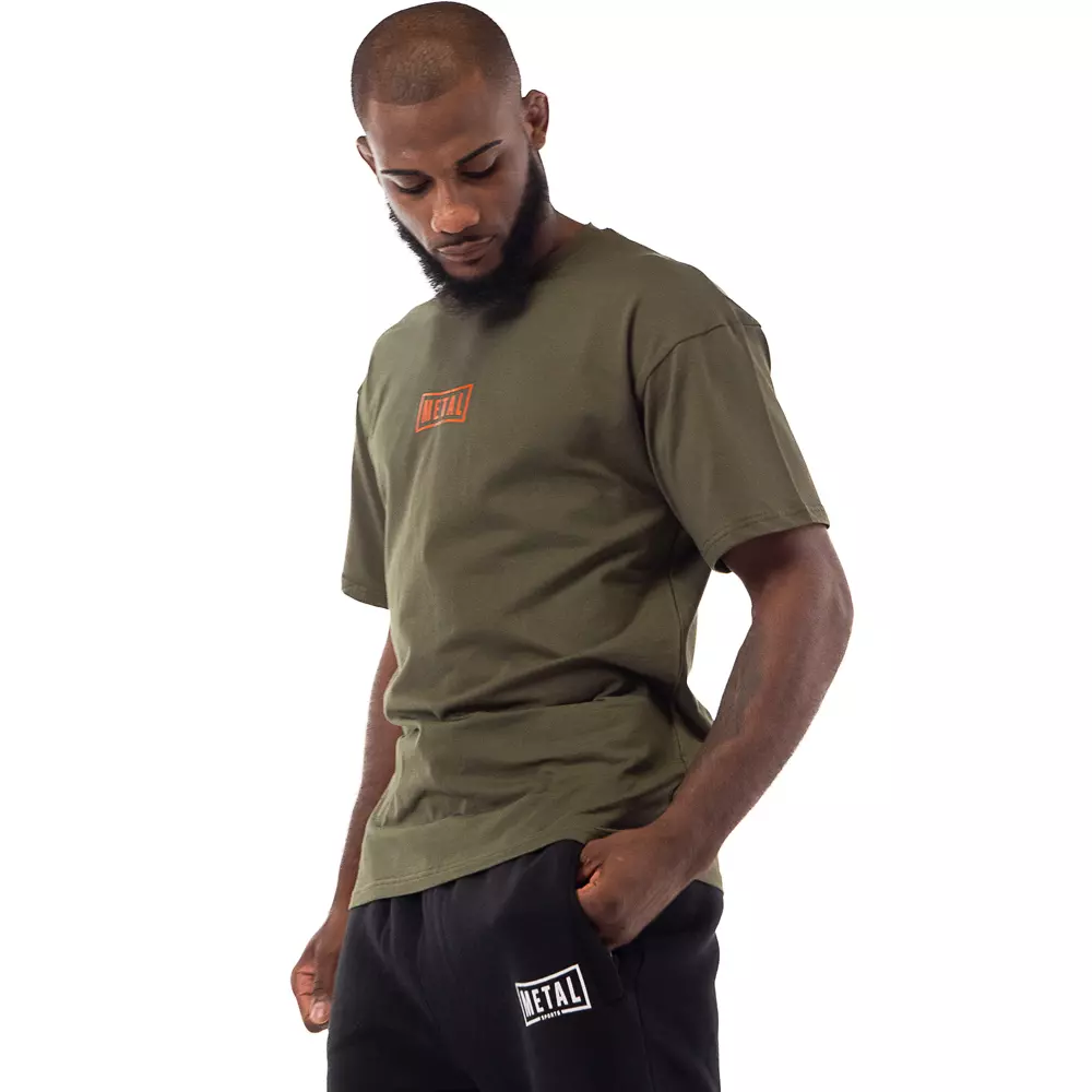t-shirt-metal-boxe-coton-msts301-kaki