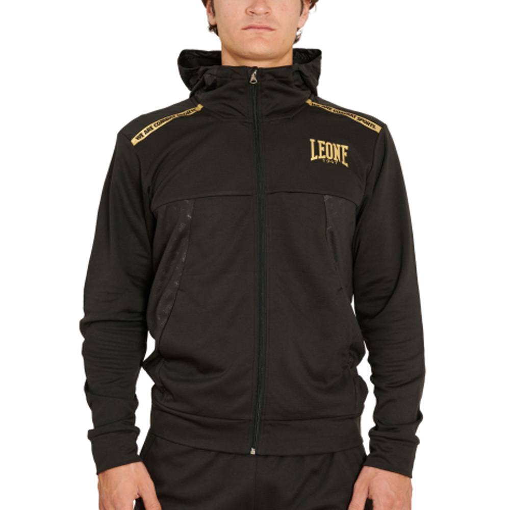 sweat-a-capuche-leone-dna-noir-abx71