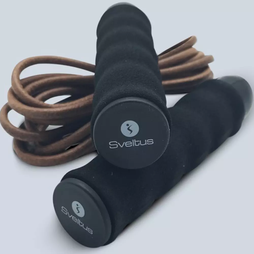 Corde à sauter lestable en cuir Sveltus