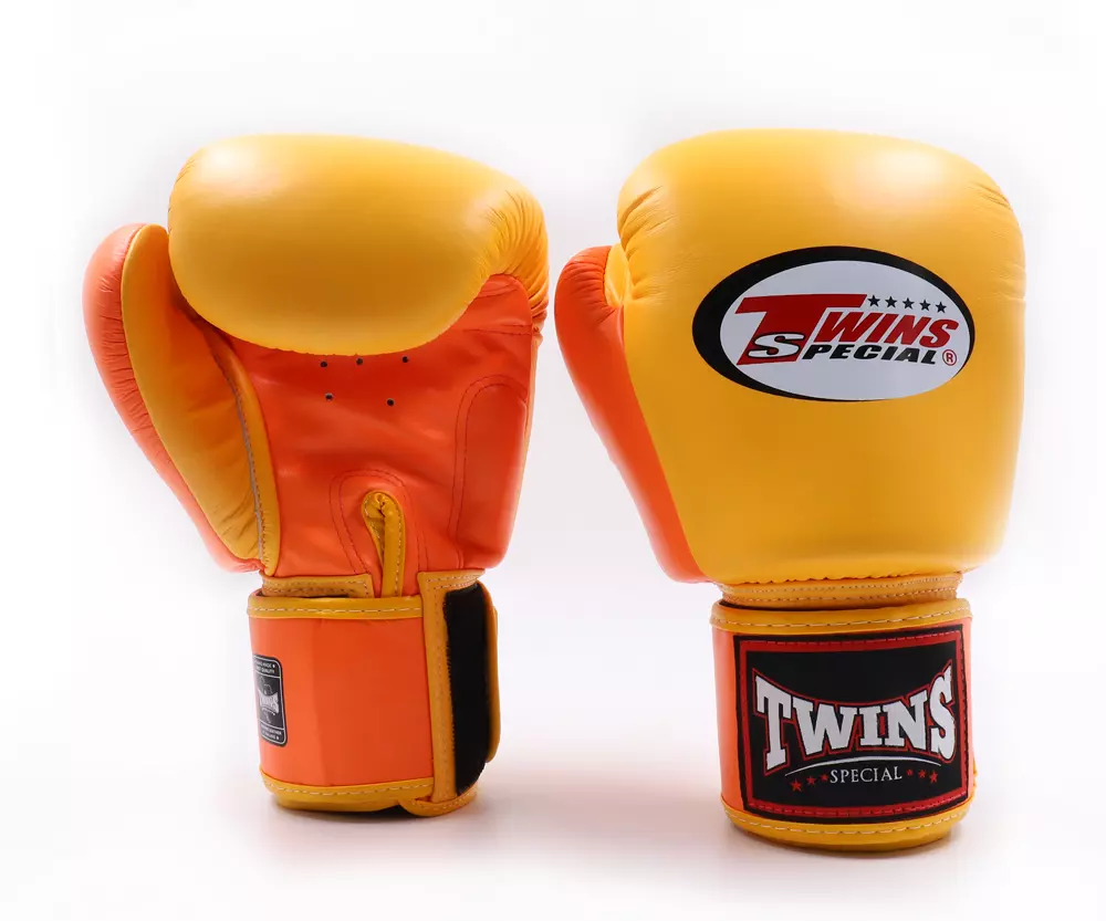 gant-boxe-twins-jaune-orange