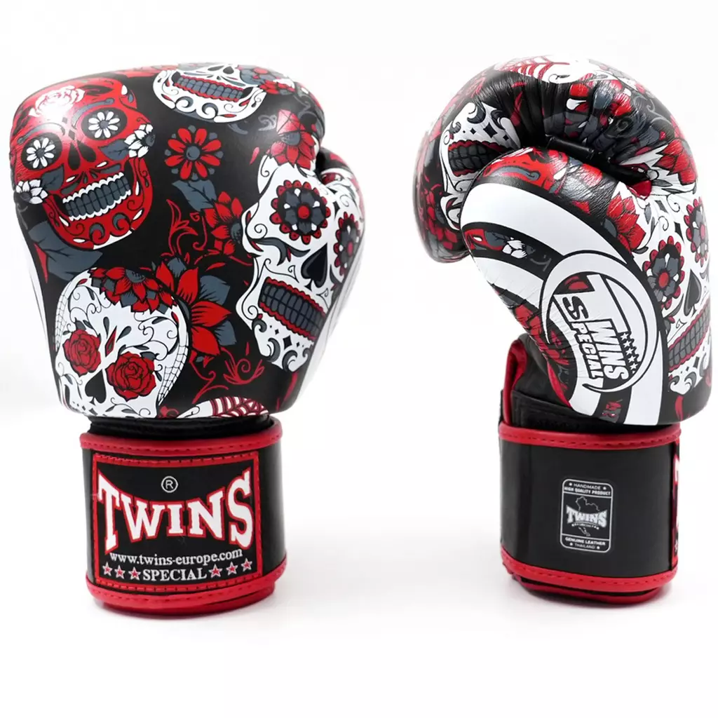 Gants de boxe Twins Skull - Rouge
