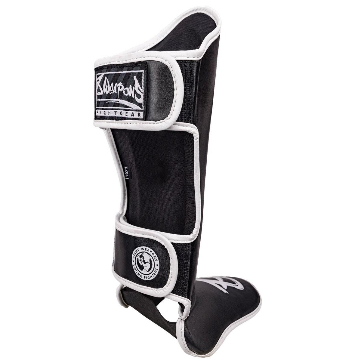 protege-tibia-pieds-8-weapons-enfant-noir-blanc