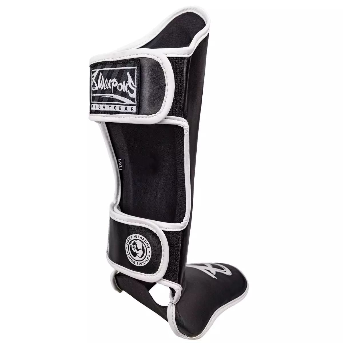 protege-tibia-pieds-8-weapons-enfant-noir-blanc