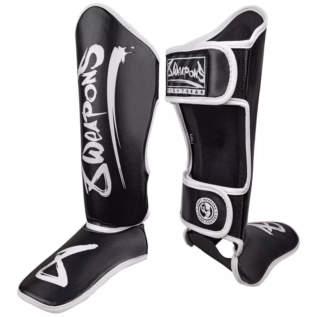 protege-tibias-8-weapons-enfant-noir-blanc
