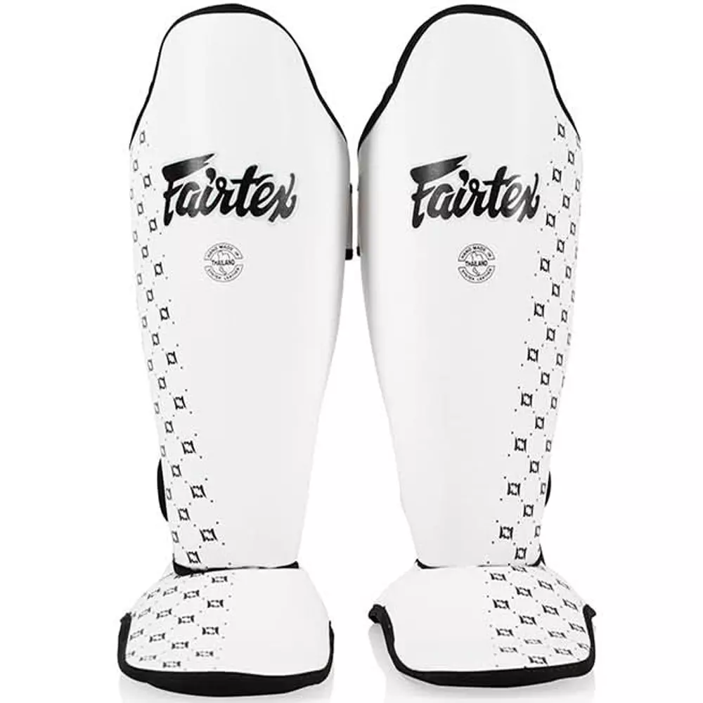 Protège-tibias-pieds Fairtex SP5 Blanc