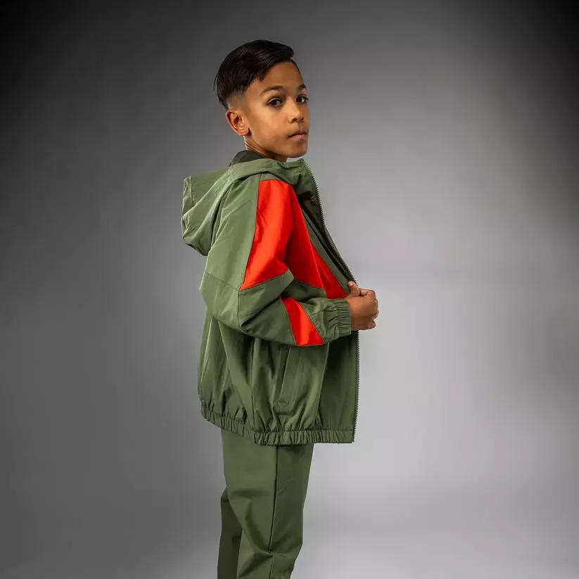 veste-de-survetement-enfant-venum-vectra-vert-orange