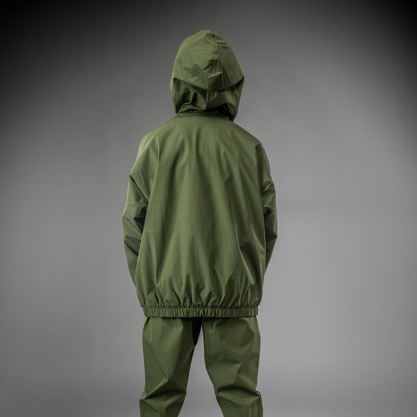 veste-de-survetement-pour-enfant-venum-vectra-vert-miltaire-orange
