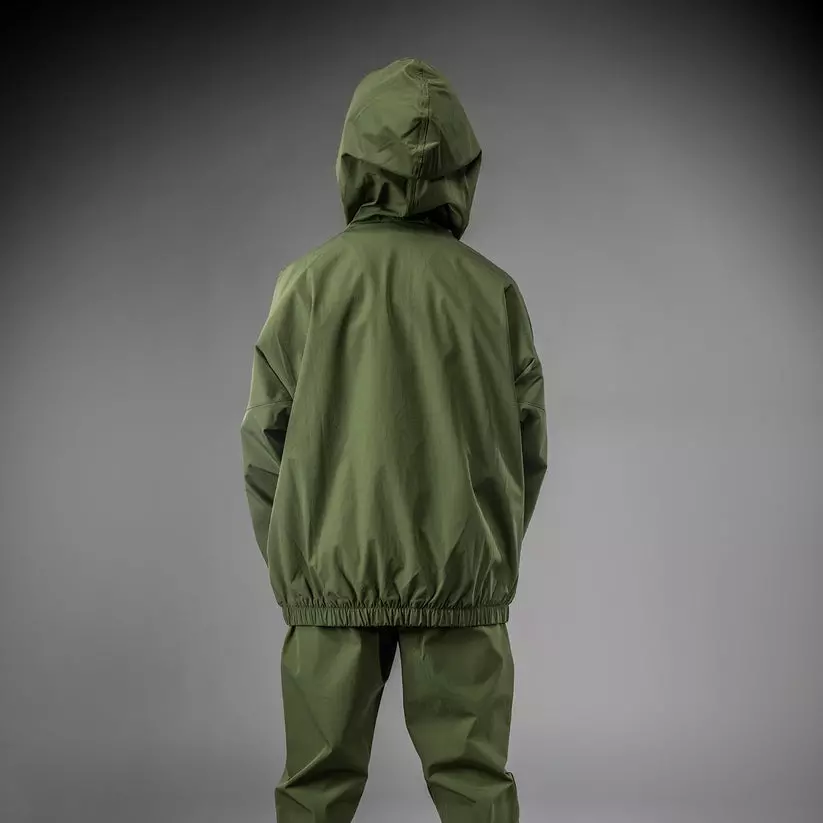 veste-de-survetement-pour-enfant-venum-vectra-vert-miltaire-orange