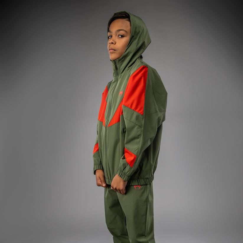 veste-survetement-enfant-venum-vectra-vert-miltaire-orange