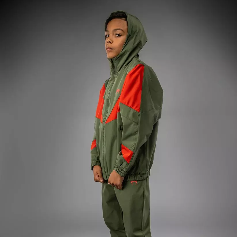 veste-survetement-enfant-venum-vectra-vert-miltaire-orange