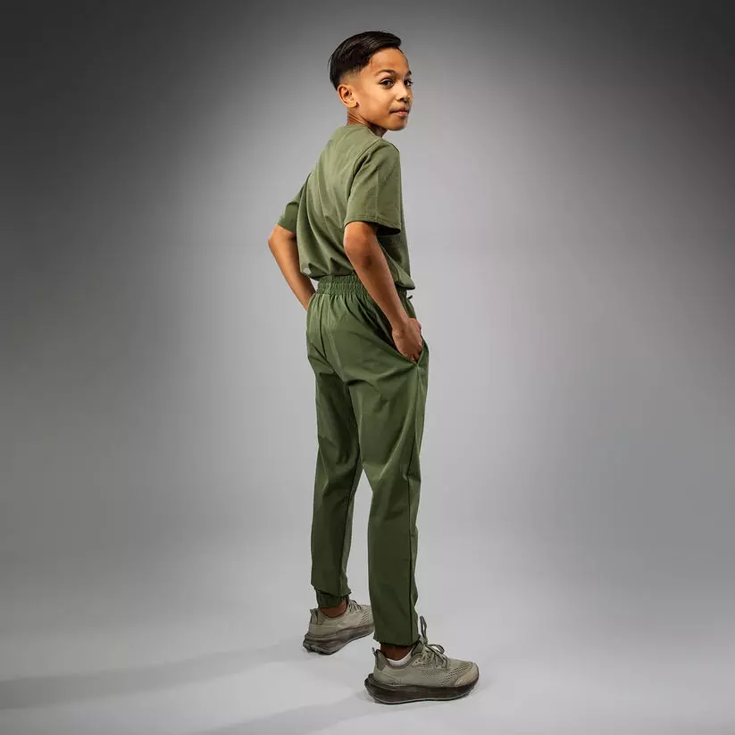 pantalon-survetement-enfant-venum-vectra-vert-miltaire-orange