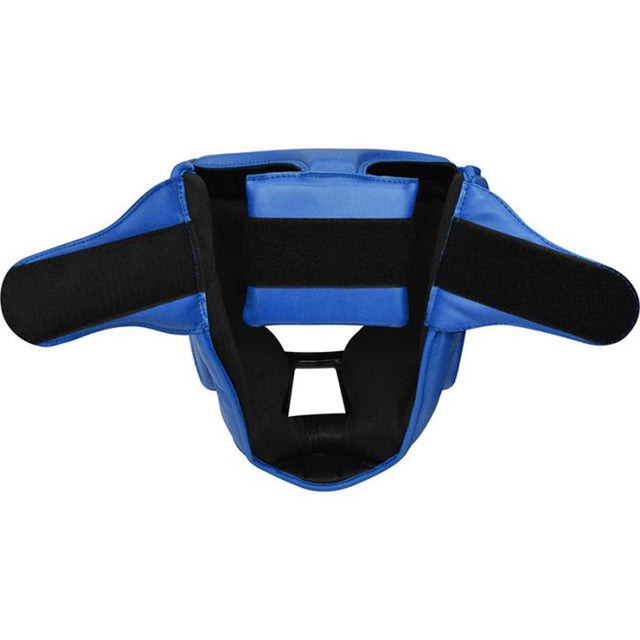 casque-boxe-rdx-grille-combox-bleu