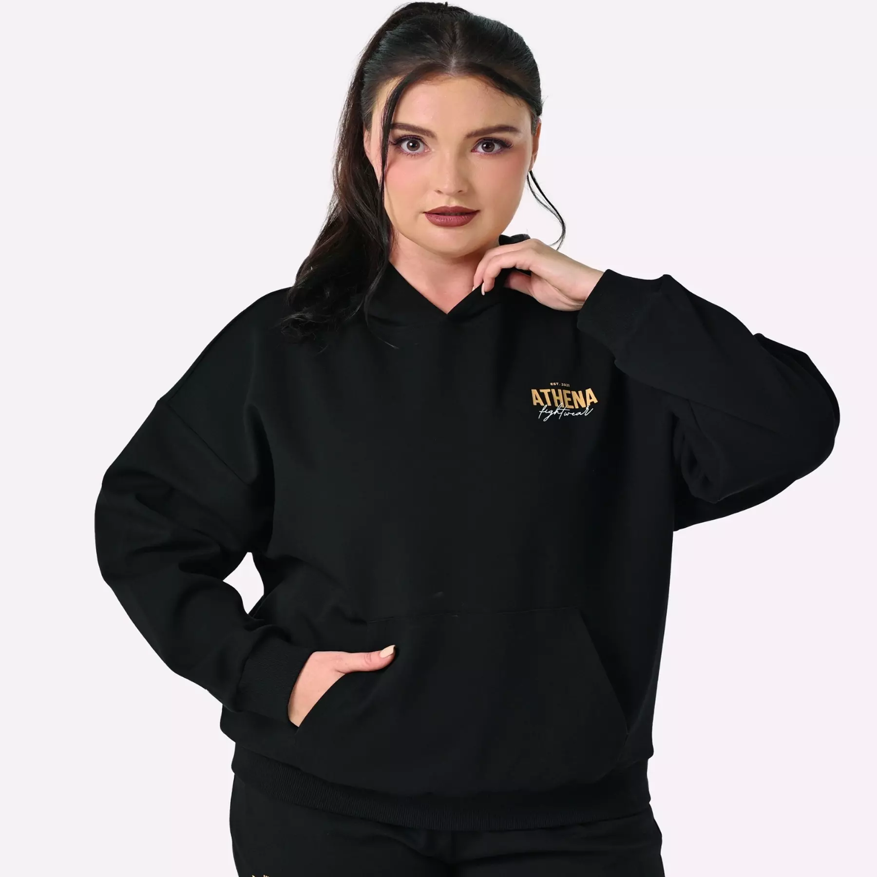 hoodie-a-capuche-athena-noir