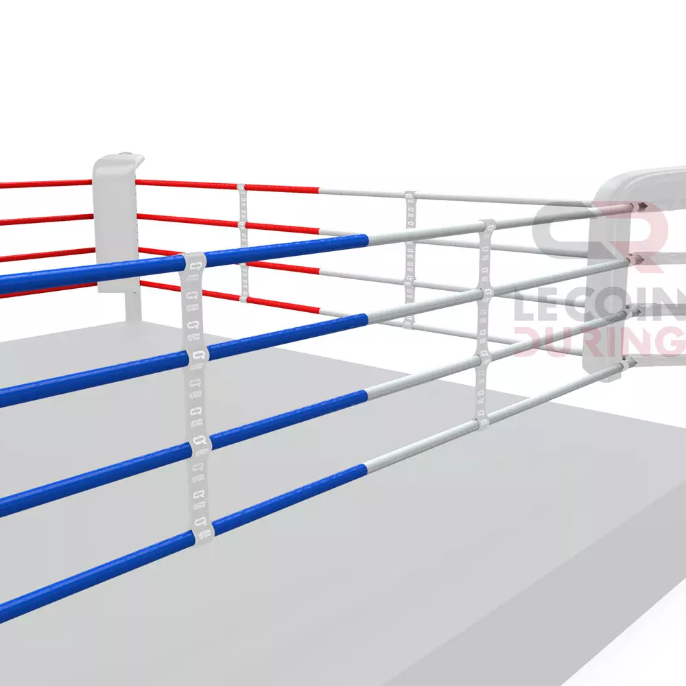 Ring de boxe- zoom sur cordes (couleur)