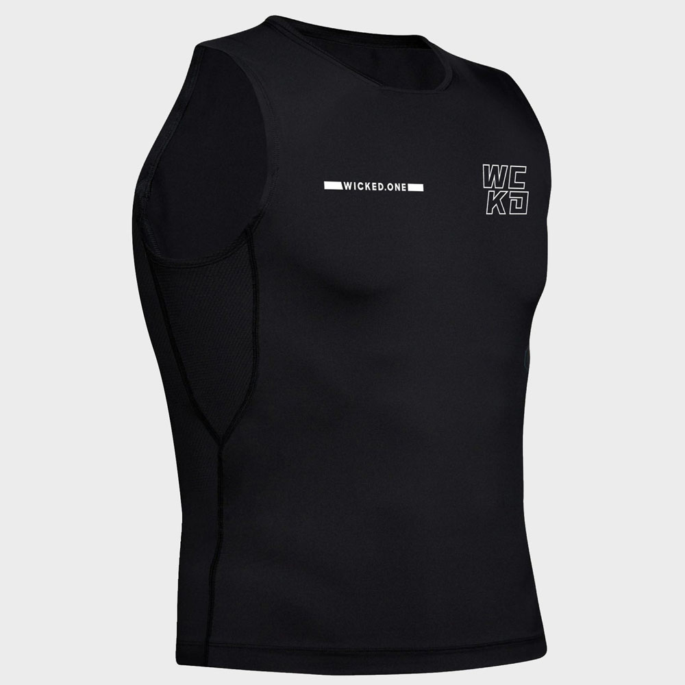 Rashguard-sans-manche-wicked-one-raw-noir