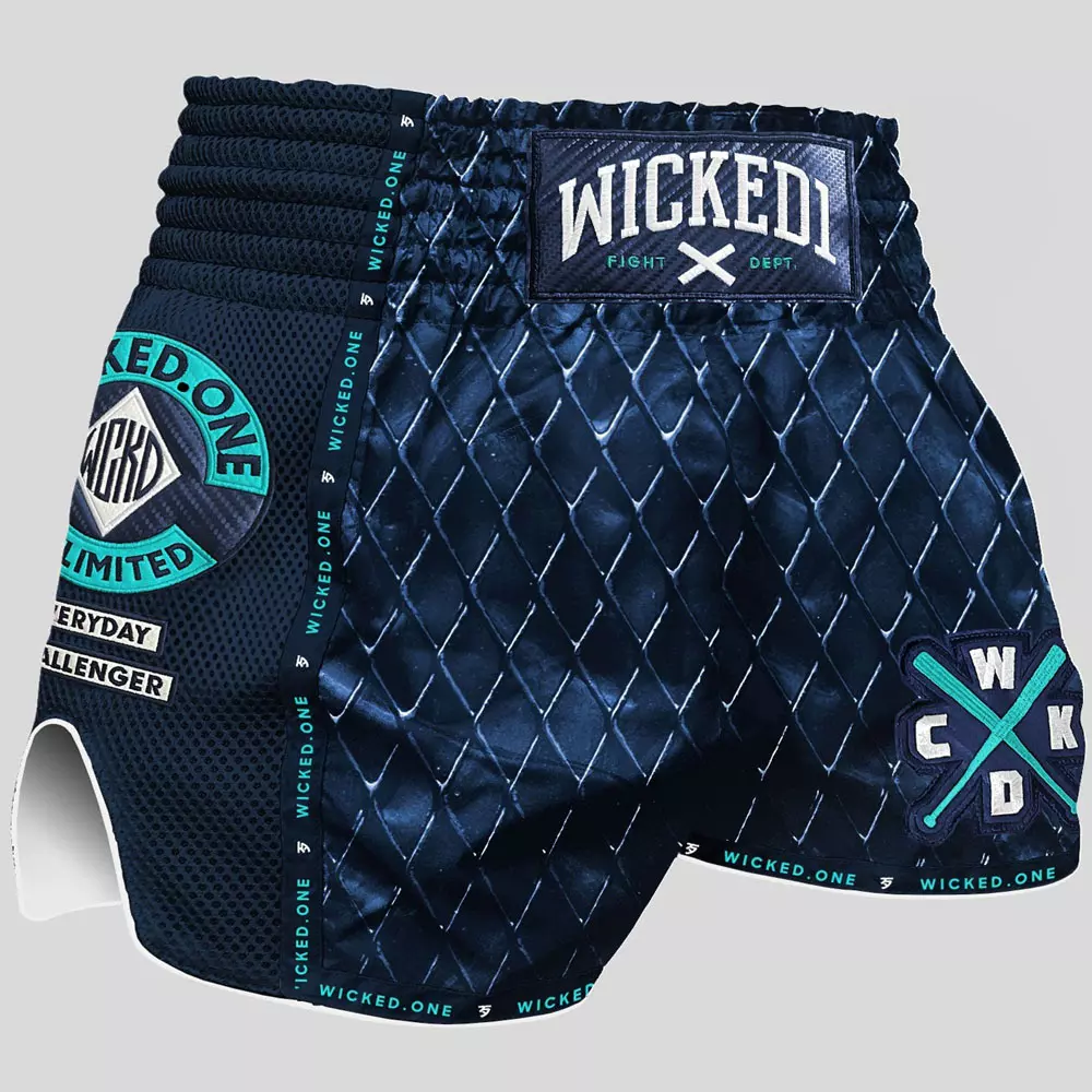 Short de boxe Thaï Wicked One - cage