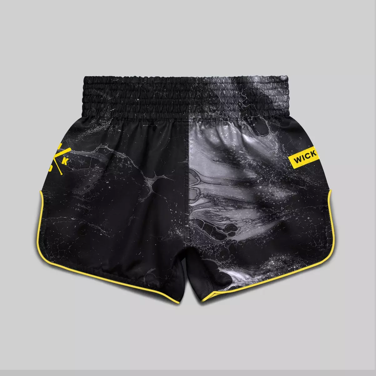 short-de-boxe-thai-wicked-one-stuff-noir-jaune