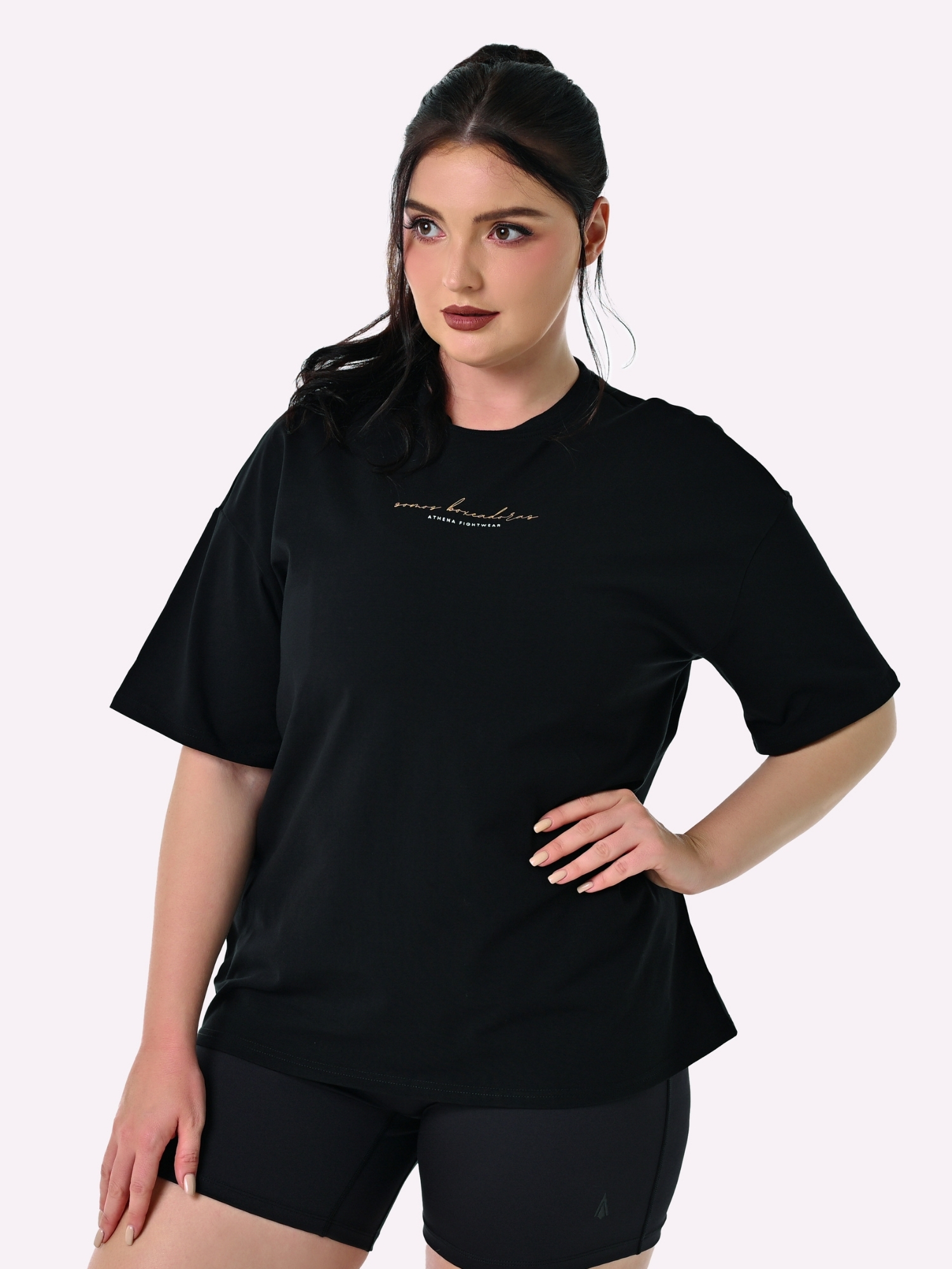 t-shirt-noir-athena-oversize-boxeadoras