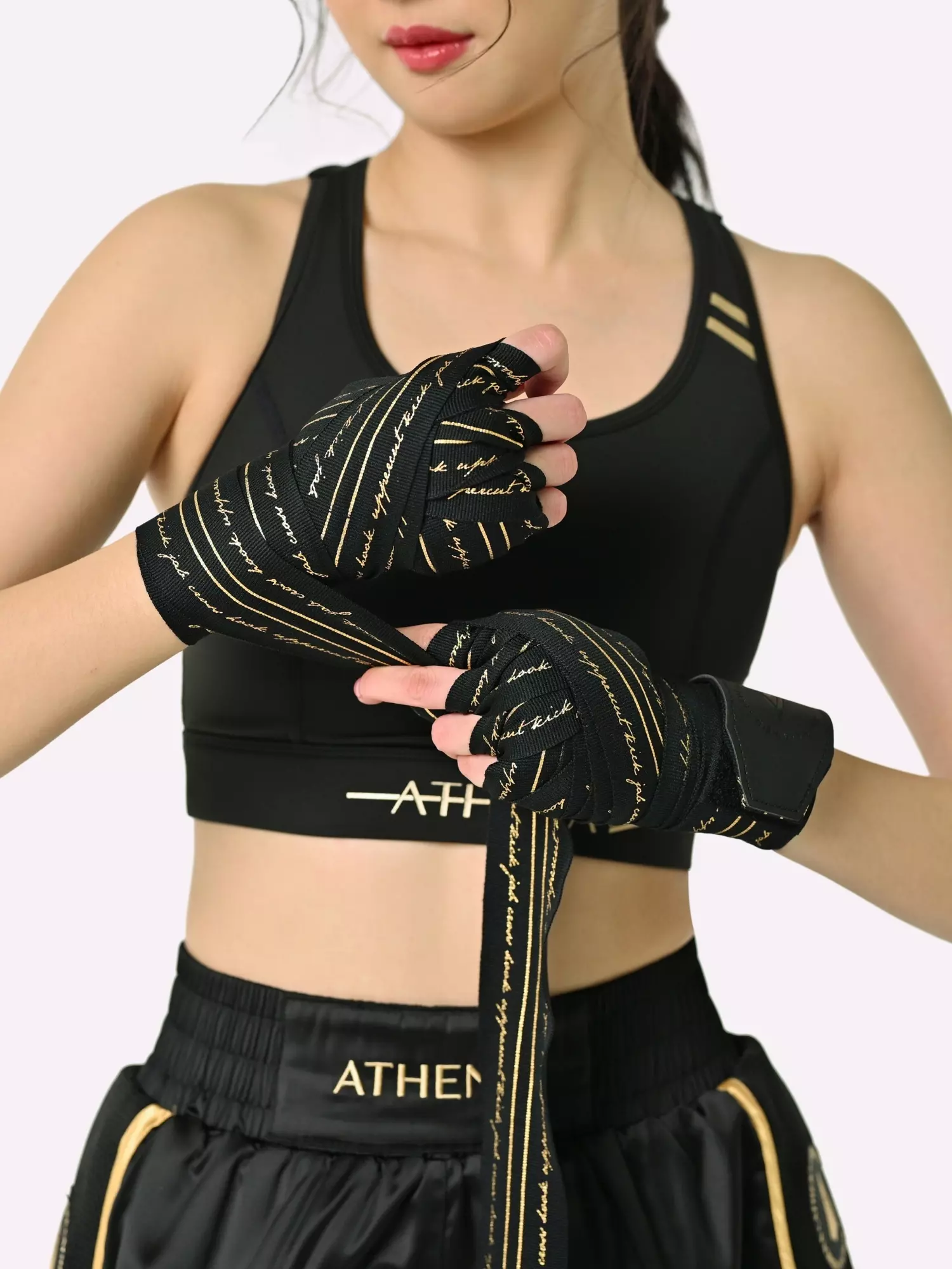 bande-de-boxe-athena-fightwear-noires