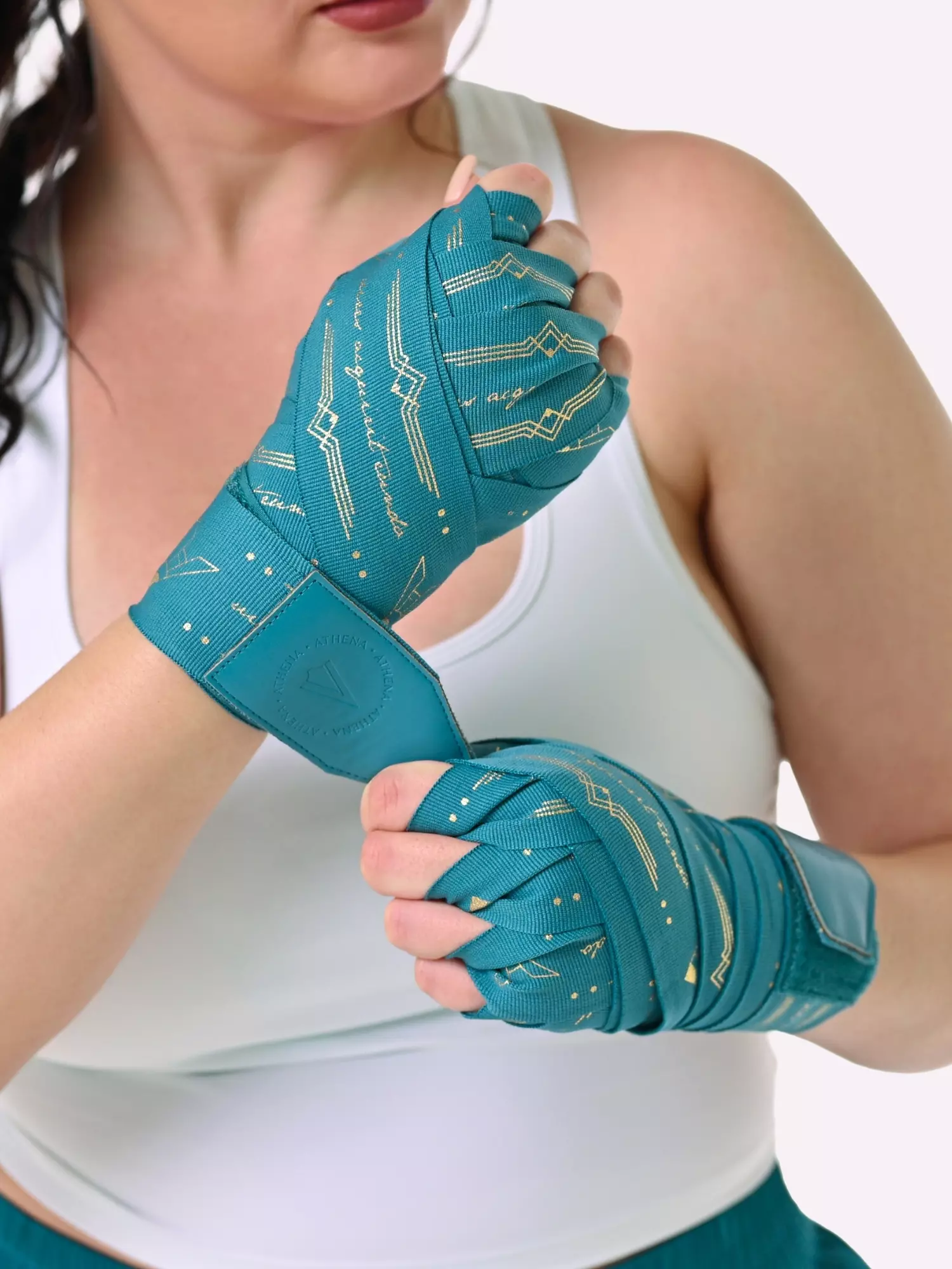 bande-de-boxe-athena-fightwear-turquoises