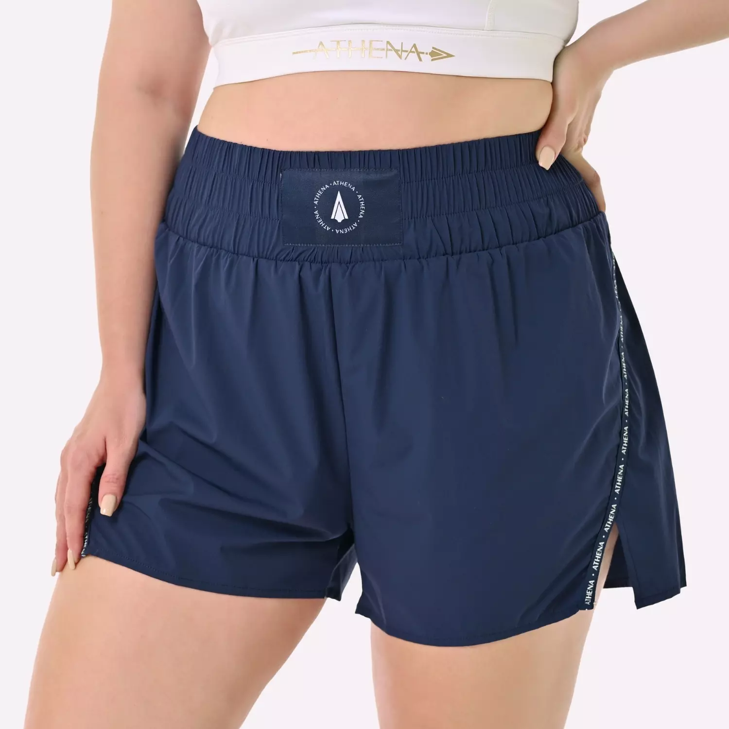 Short Femme Athena Theia boxing - Navy