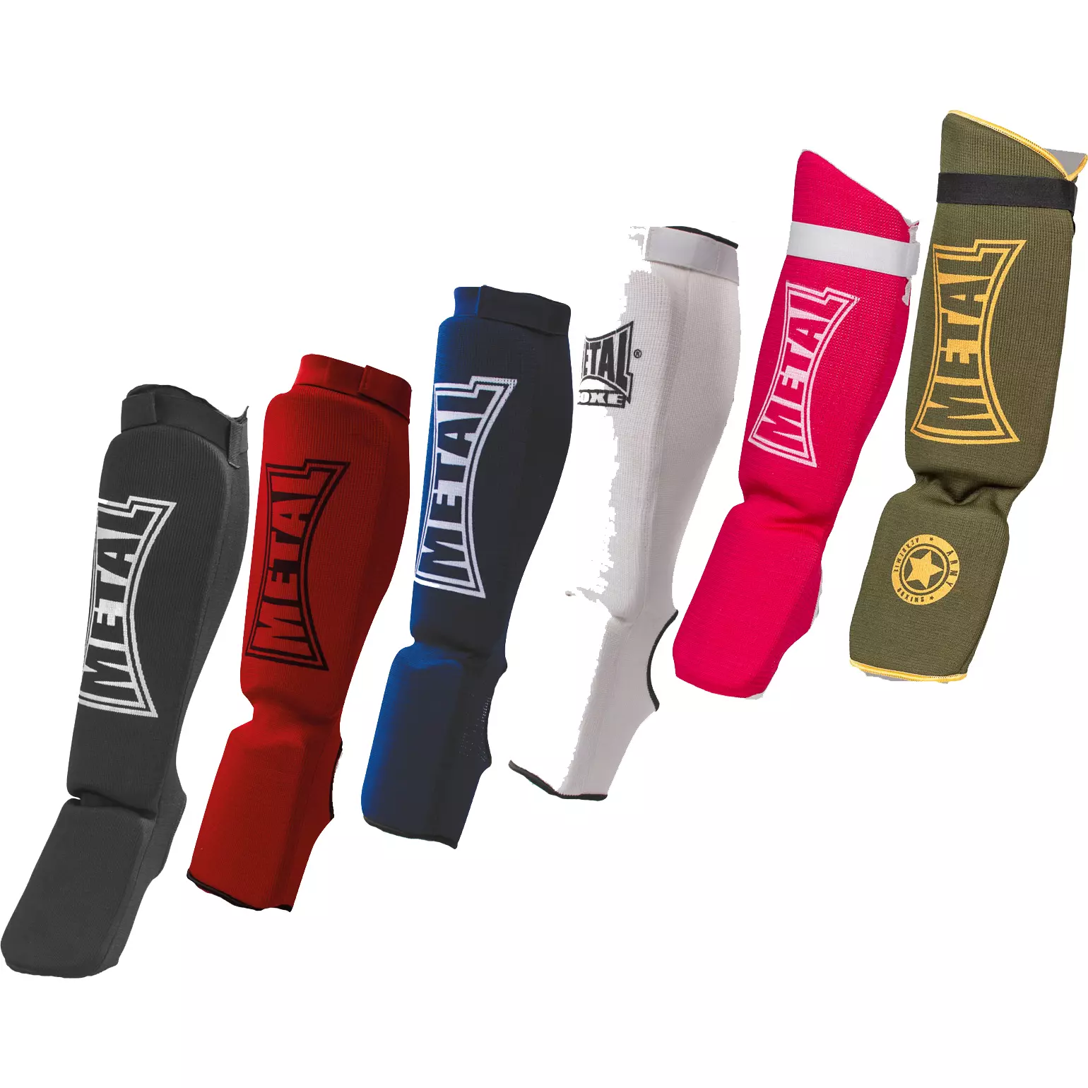 Protège tibias pieds Métal Boxe