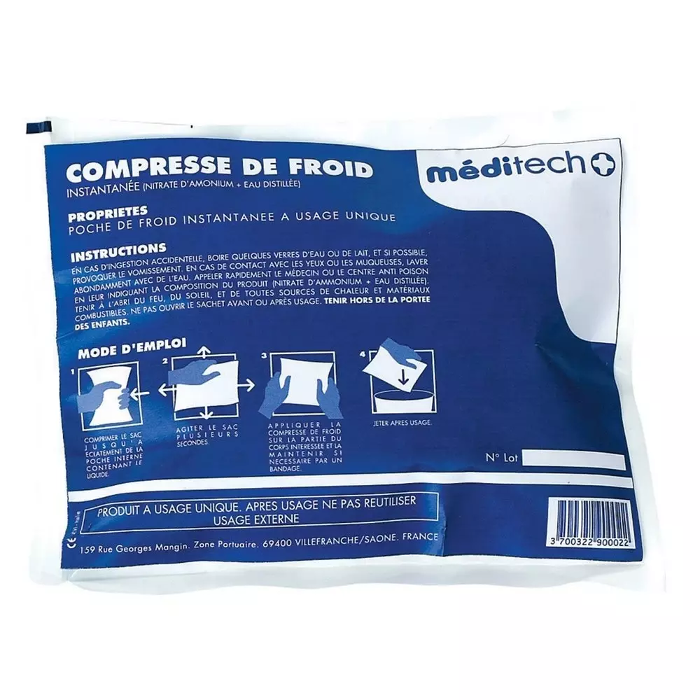 Compresse de froid - Lot de 12