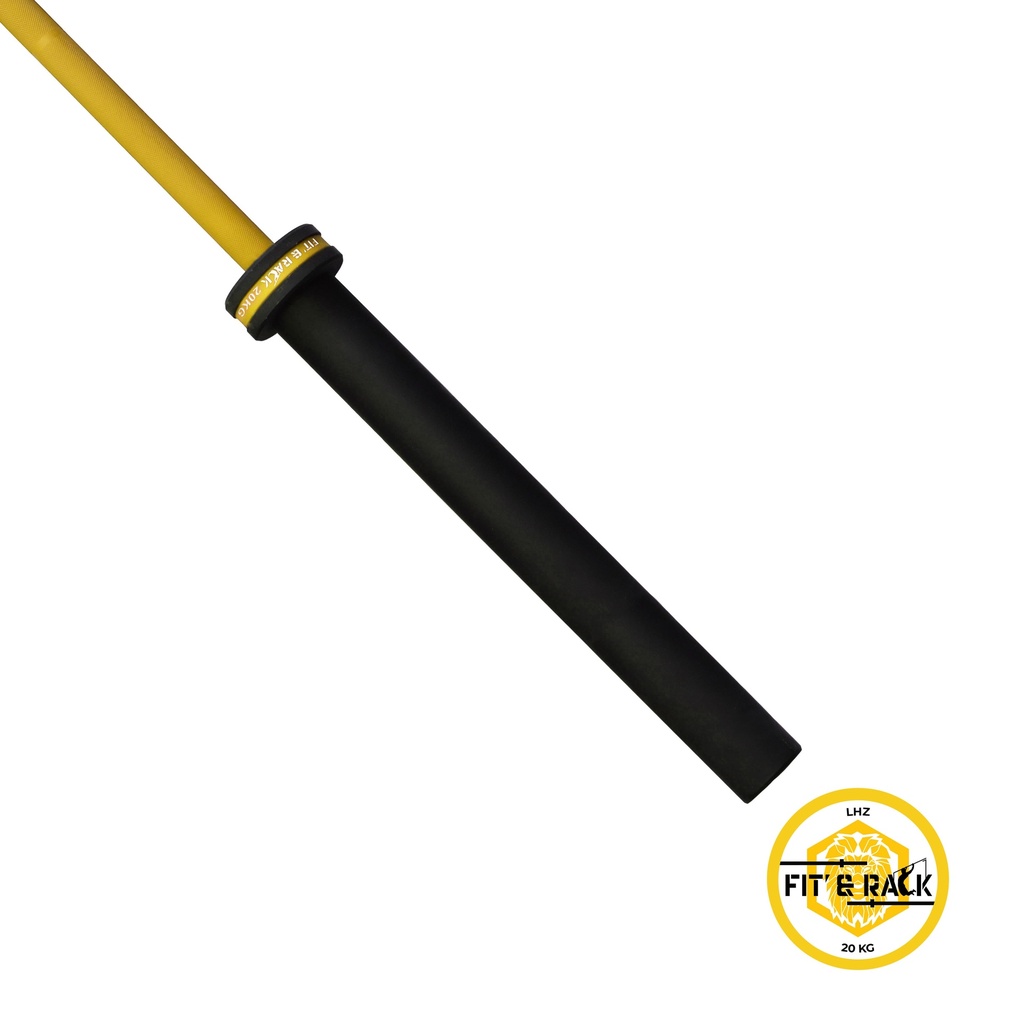 barre-olympique-15-cerakote-fit-and-rack-jaune