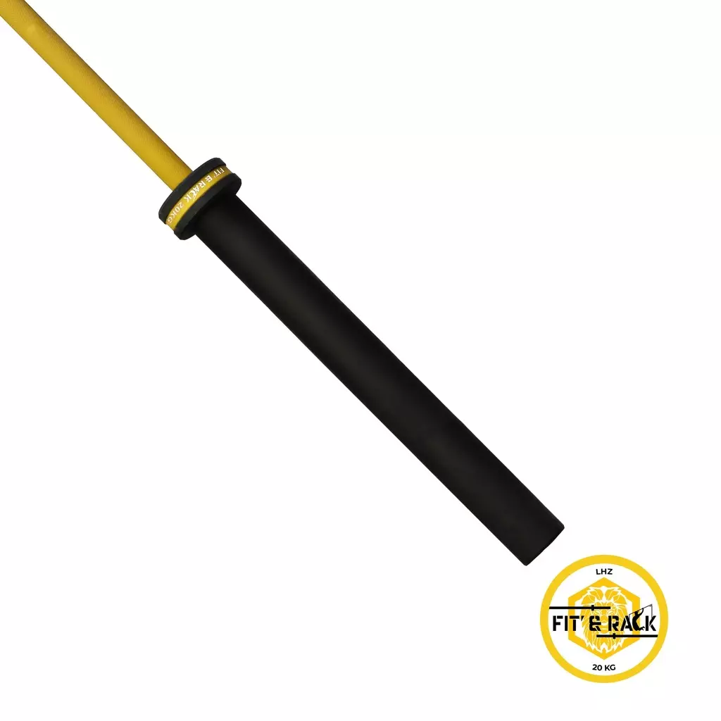 barre-olympique-15-cerakote-fit-and-rack-jaune