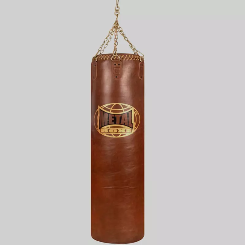 Sac de frappe en cuir Métal boxe Jupiter 65 kilos