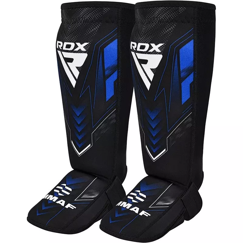 protege-tibia-boxe--mma-rdx-immaf-neoprene-bleu