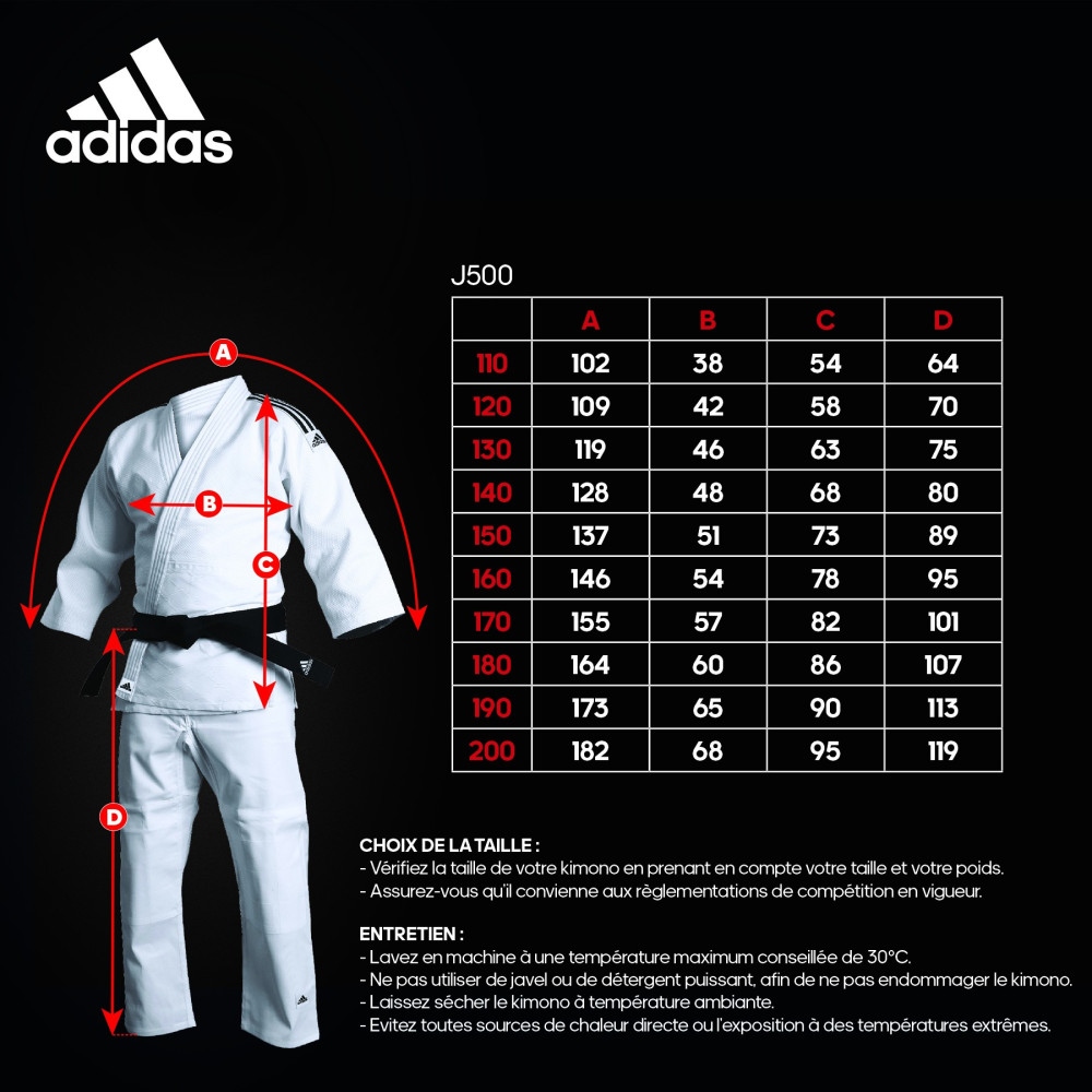 guide-taille-kimono-de-judo-training-adidas-j500