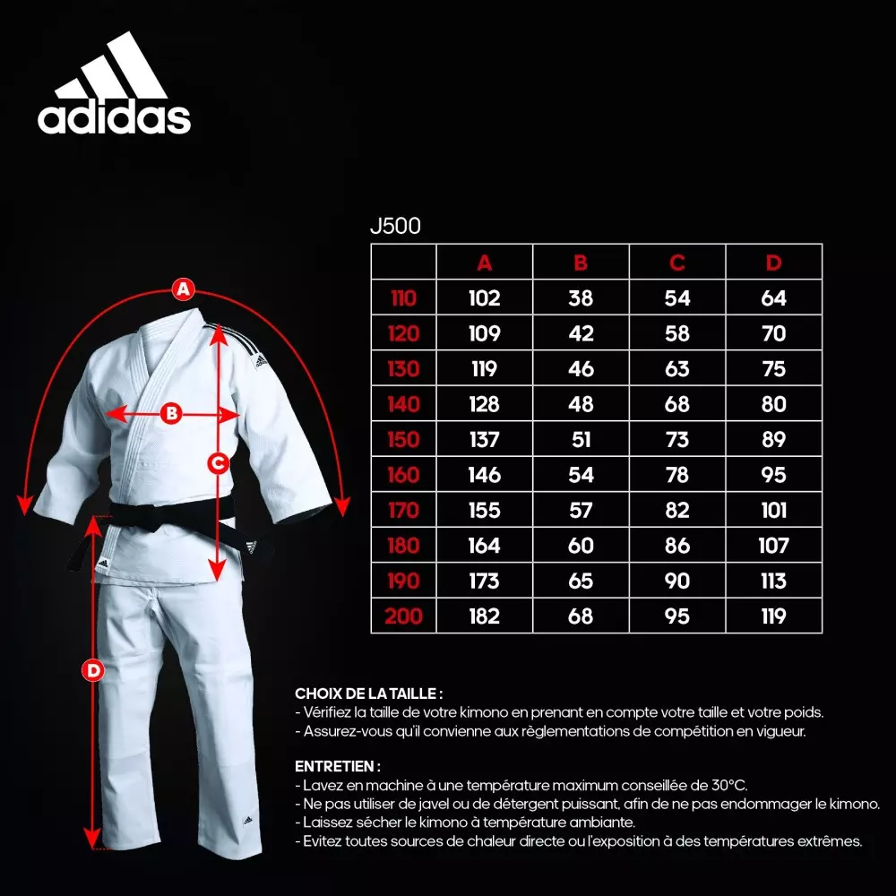 guide-taille-kimono-de-judo-training-adidas-j500