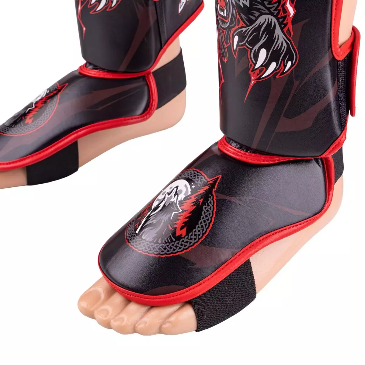 protege-tibia-8-weapons-enfant-noir-rouge-2