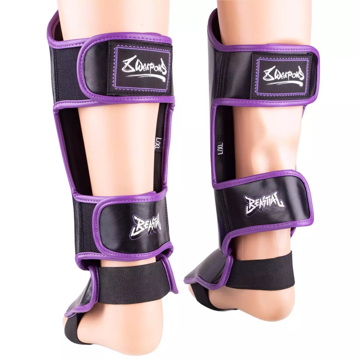 protege-tibia-pieds-8-weapons-enfant-noir-violet