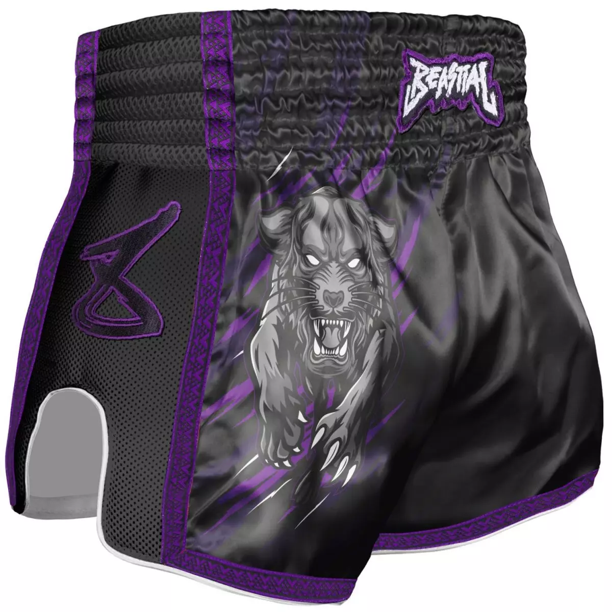 short-de-boxe-8weapons-enfant-beatial-panther-noir-violet